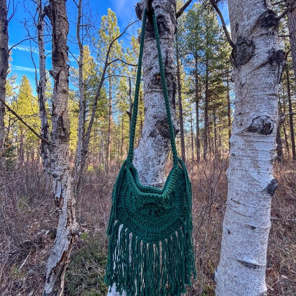 Handmade crochet fringe purse, brand new! - Picture 3 of 4